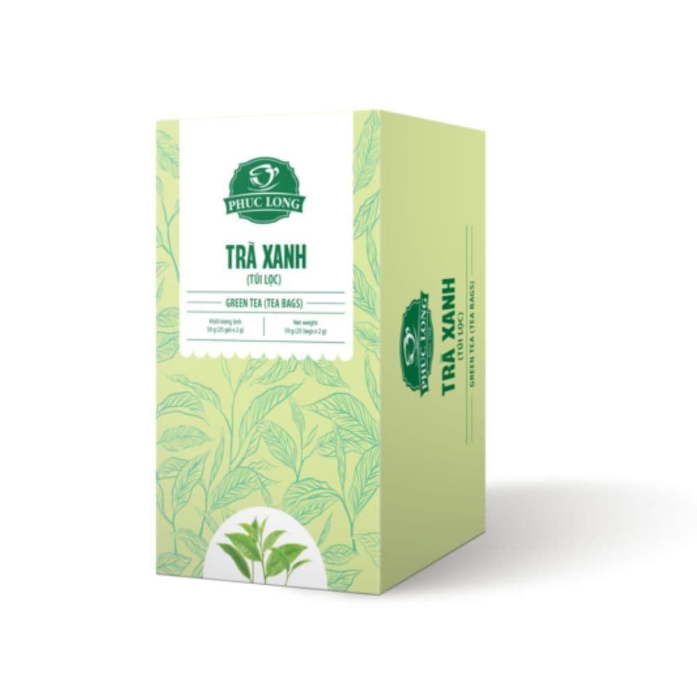 Phuc Long Green Tea Tra Xanh - 25 Tea Bags