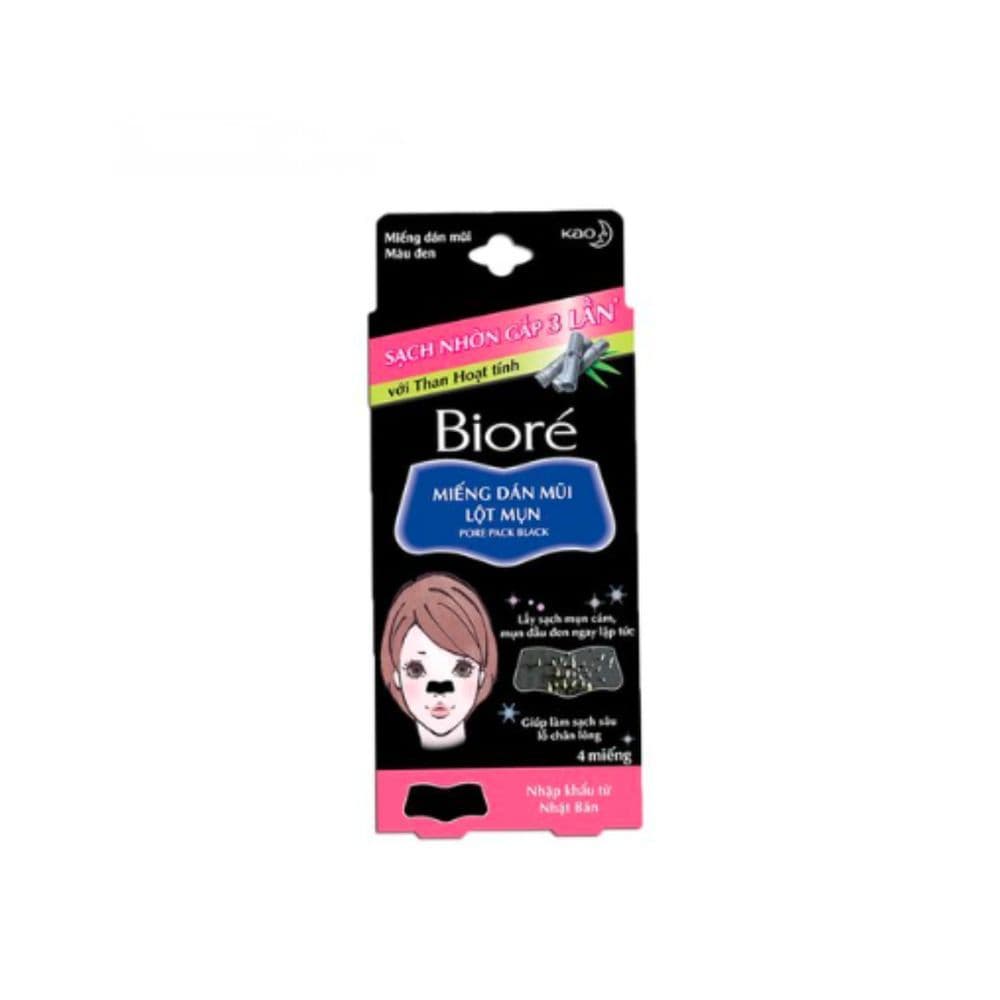 Biore Charcoal Nose Strips 4pcs