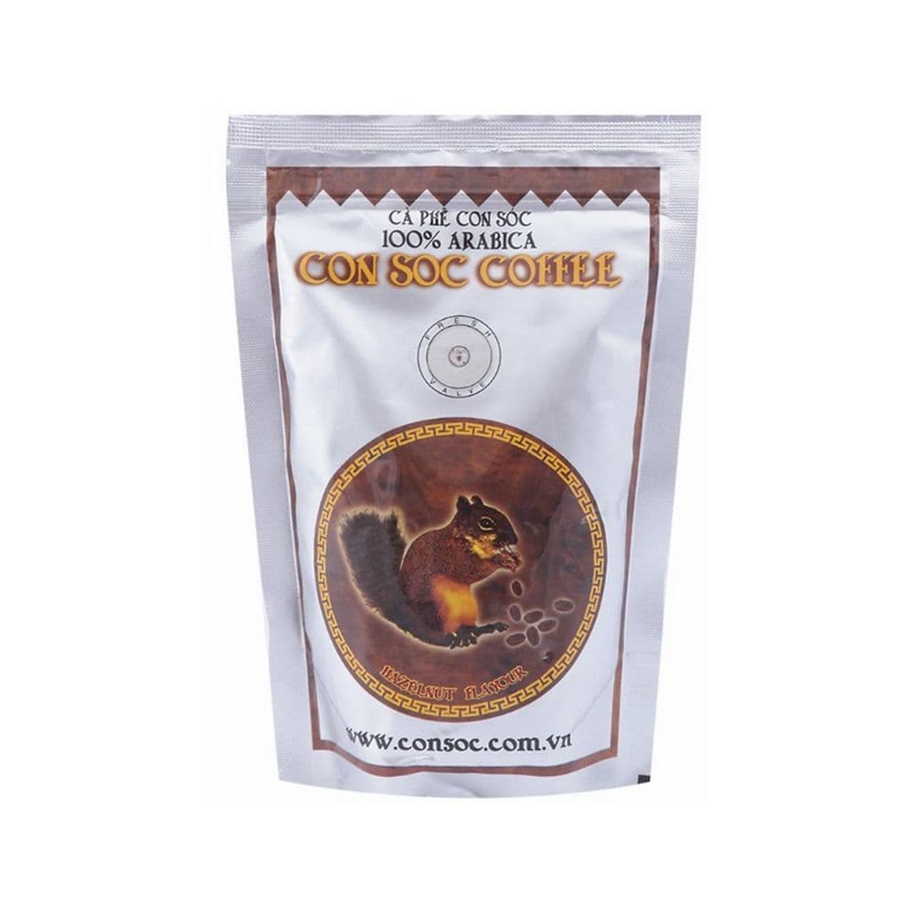 Con Soc Hazelnut Brown Label Ground Coffee - 250g