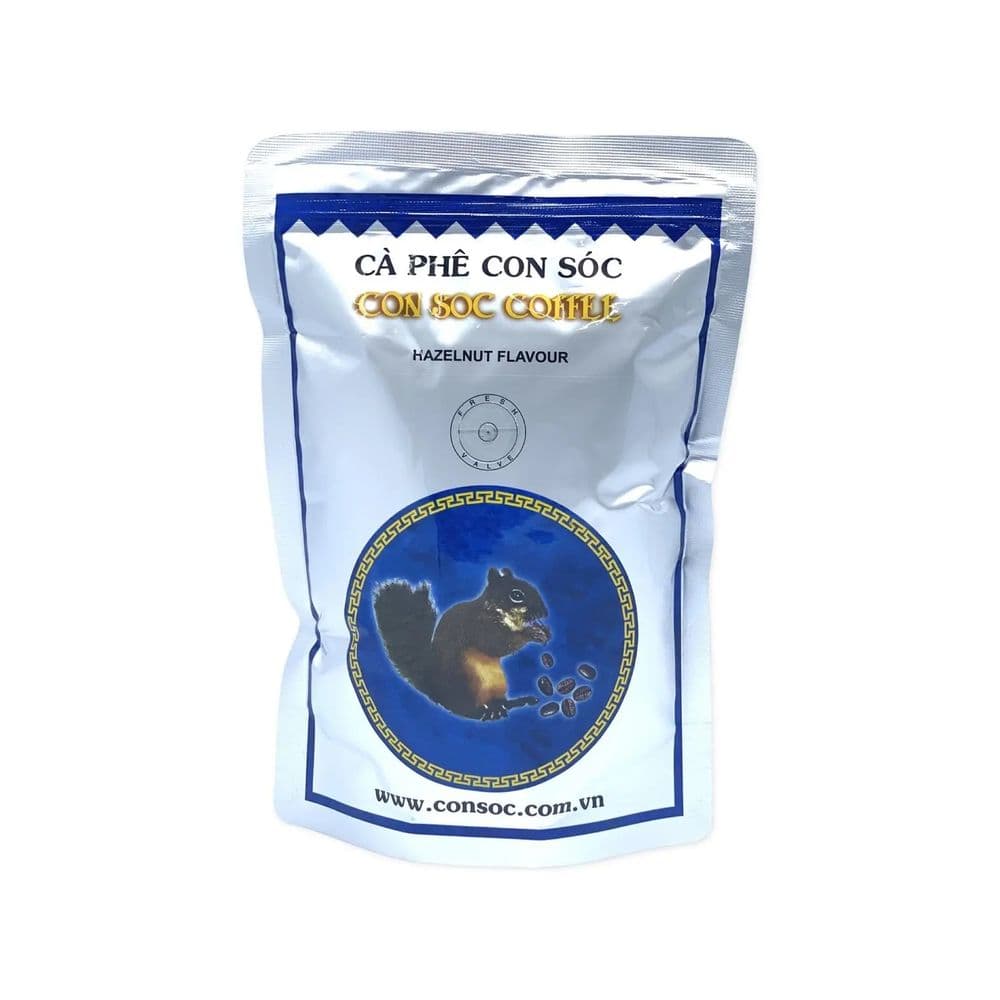Vietnamese coffee Con Soc Hazelnut Blue Label Ground Coffee - 250g