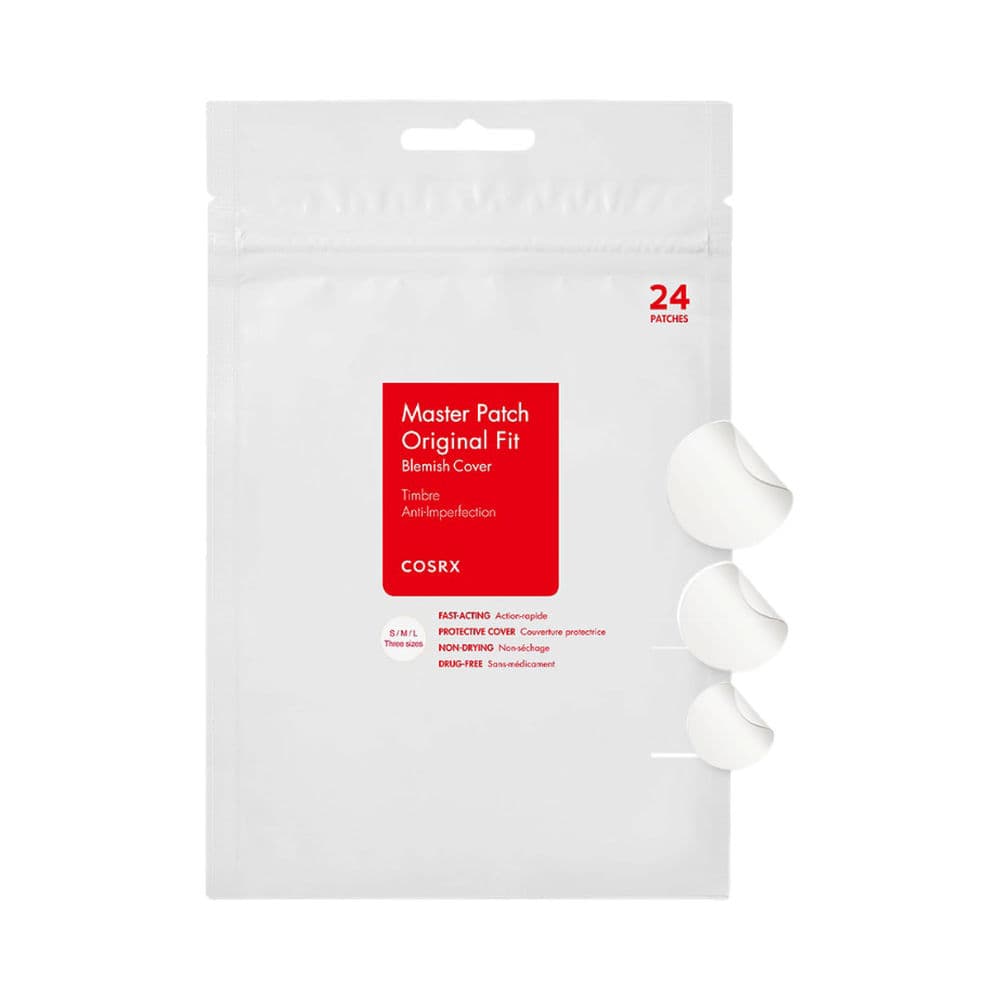 Cosrx Original Fit Master Patch hydrocolloid acne patches 24 count three sizes