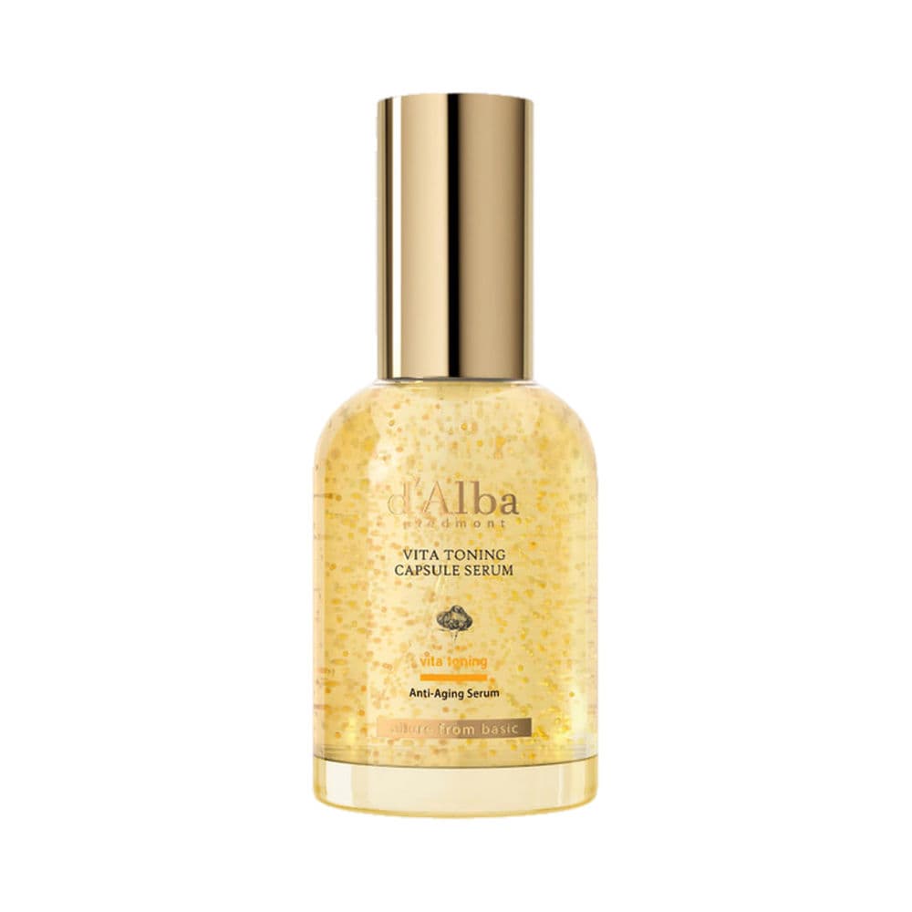 d'Alba Vita Toning Capsule Serum 50ml, Korean brightening face serum with vitamin capsules