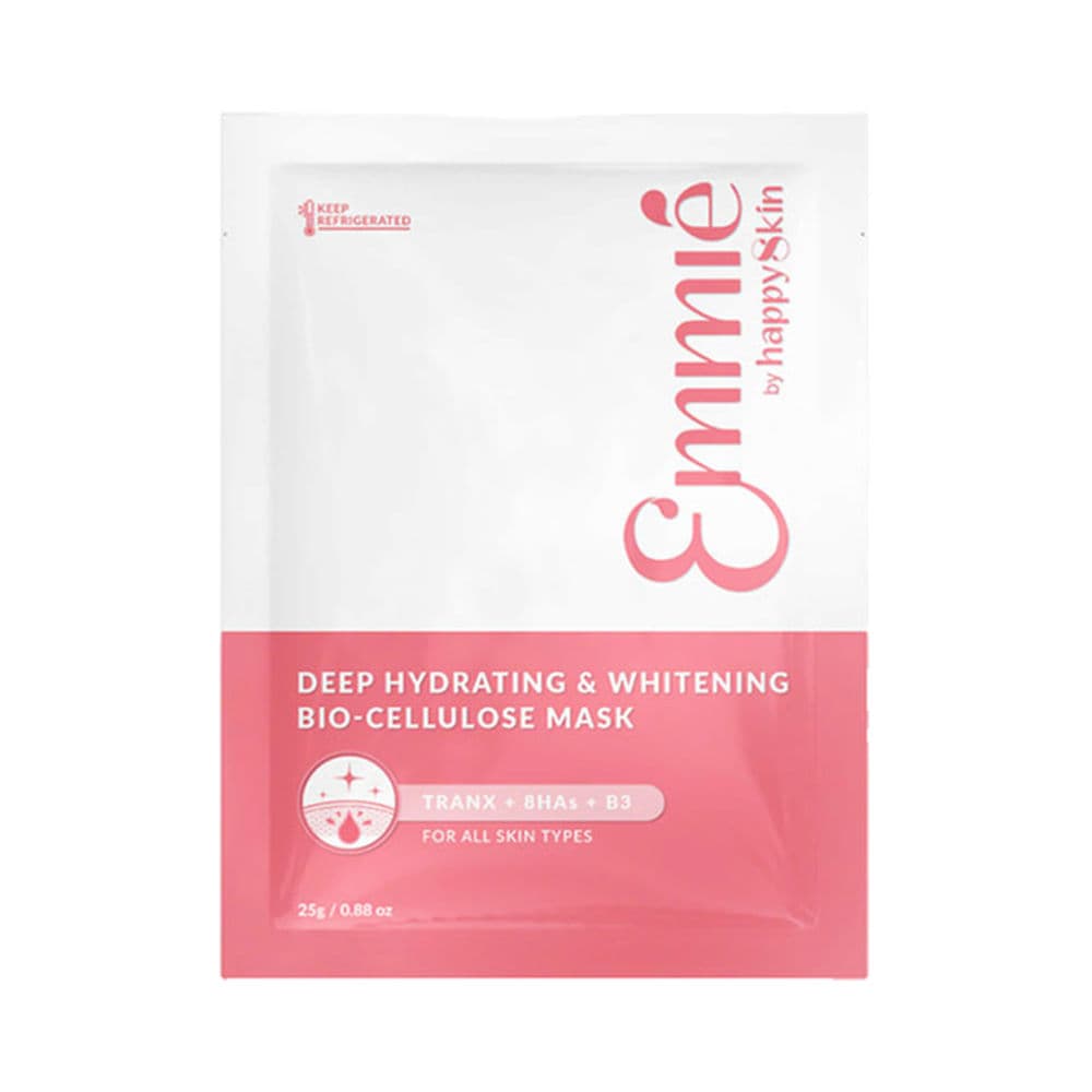 Emmie by Happy Skin Deep Hydrating & Whitening Bio Cellulose Mask 25g single sheet pack