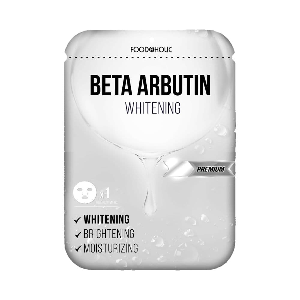 Foodaholic Arbutin Brightening Sheet Mask 23ml in its packaging