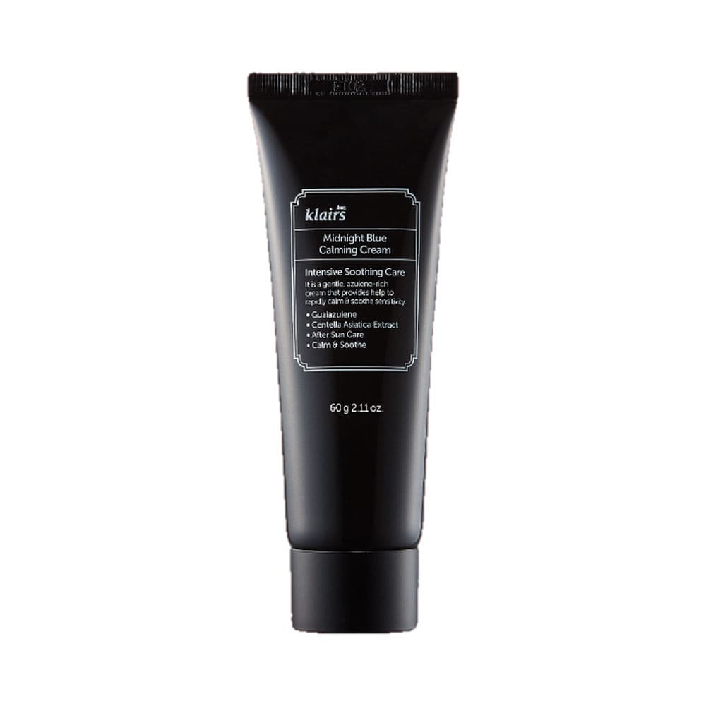 Klairs Midnight Blue Calming Cream 60g soothing night moisturizer in a plastic tube