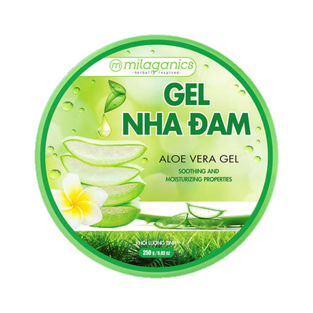 Milaganics Aloe Vera Gel Moisturizing and Softening 250g