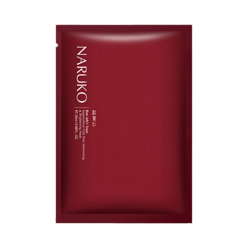 Naruko Raw Job's Tears Pore sheet mask, 25ml sachet
