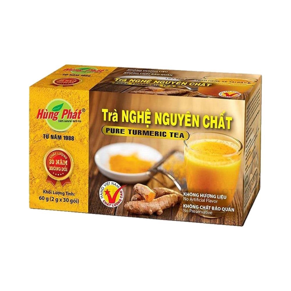 Box of Hung Phat Pure Turmeric Tea with 30 sachets